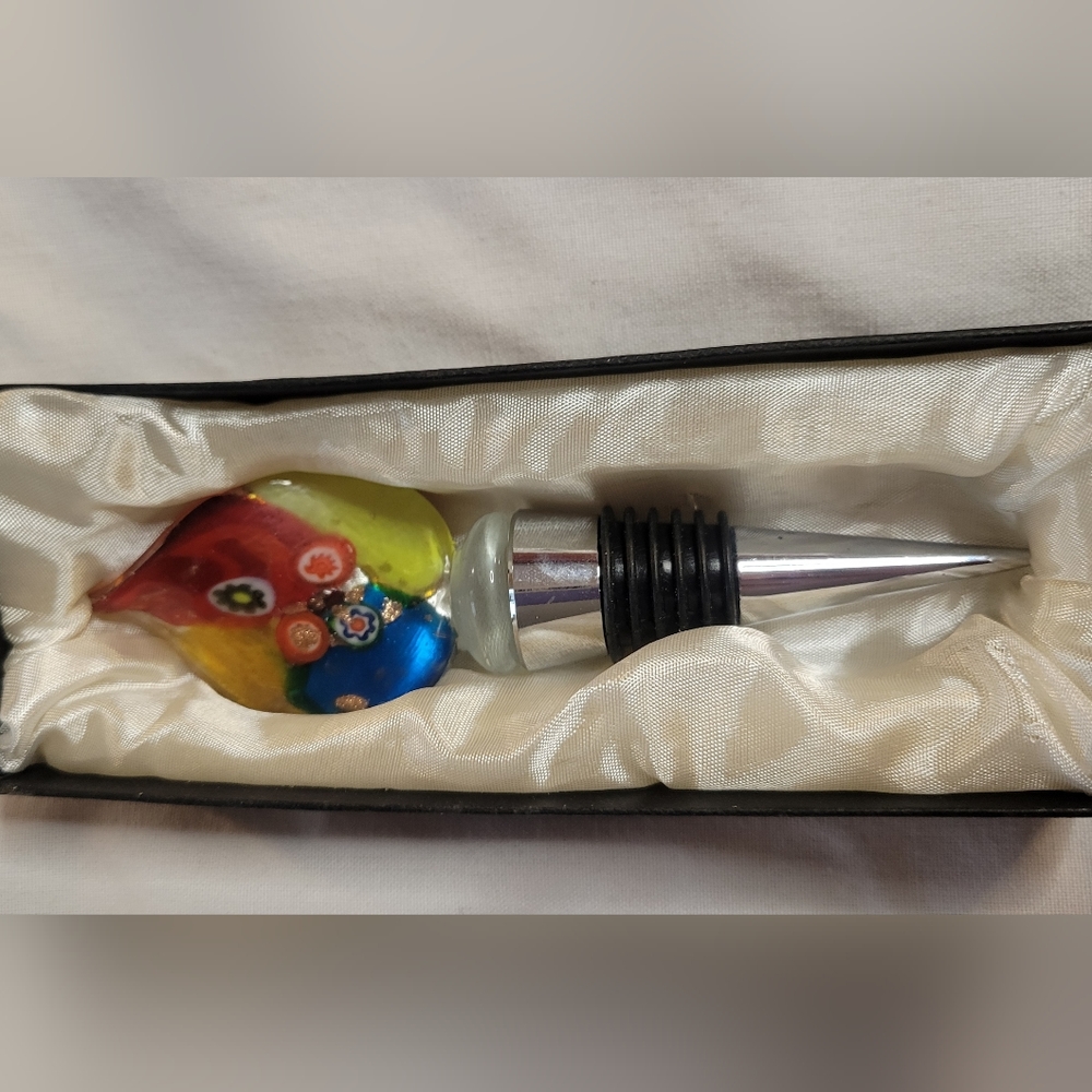 Fused Glass Wine Stopper